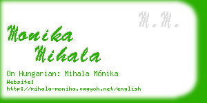 monika mihala business card