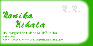 monika mihala business card